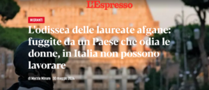 L’odissea delle laureate afgane: fuggite da un Paese che odia le donne, in Italia non possono lavorare | L’Espresso